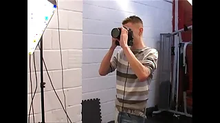 Twinks have bareback triptych at photo shoot