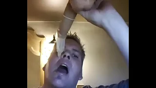 Covered in mountain of my own cum